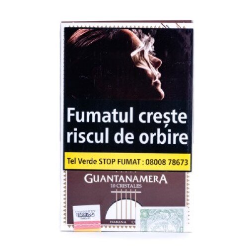 Set cadou 10 bucati trabuc cubanez Guantanamera Cristales